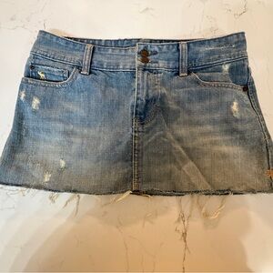 Y2K Abercrombie & Fitch Denim Mini Skirt- Size 2